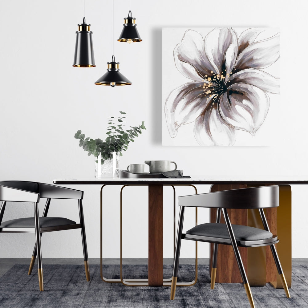 Purple Orchid Canvas | Romantic Floral Bedroom Decor Wall Art
