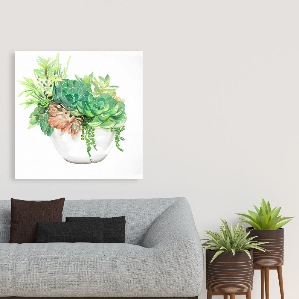 Succulent Assortment Canvas - Floral & Botanical Home Decor