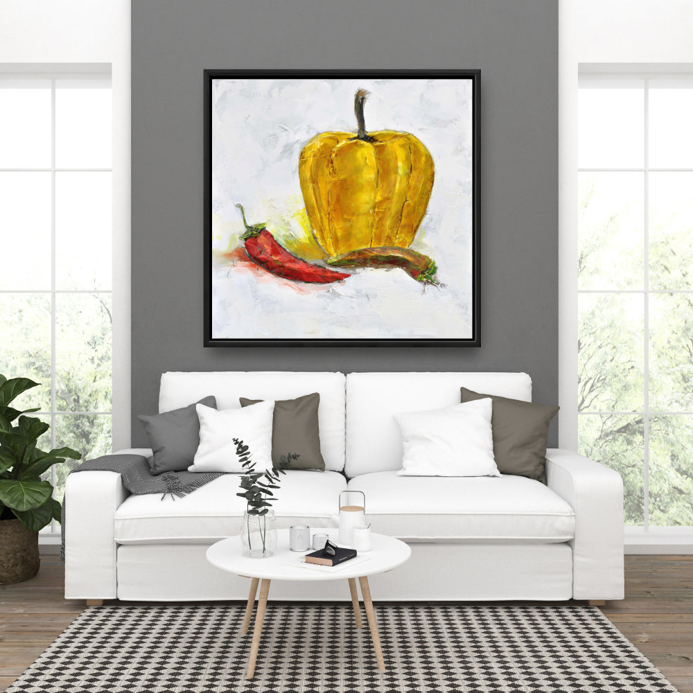 Peppers Gastronomy Canvas | Contemporary Kitchen Wall Art