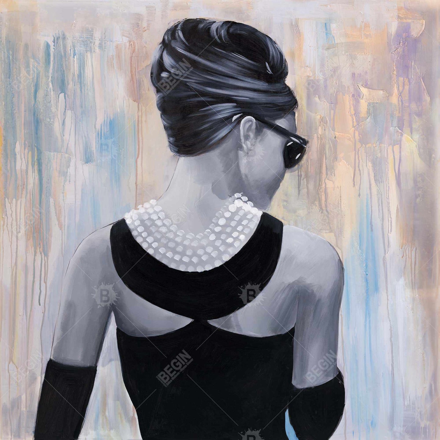 Audrey Hepburn Fashion Beauty Canvas - Home Decor Wall Art