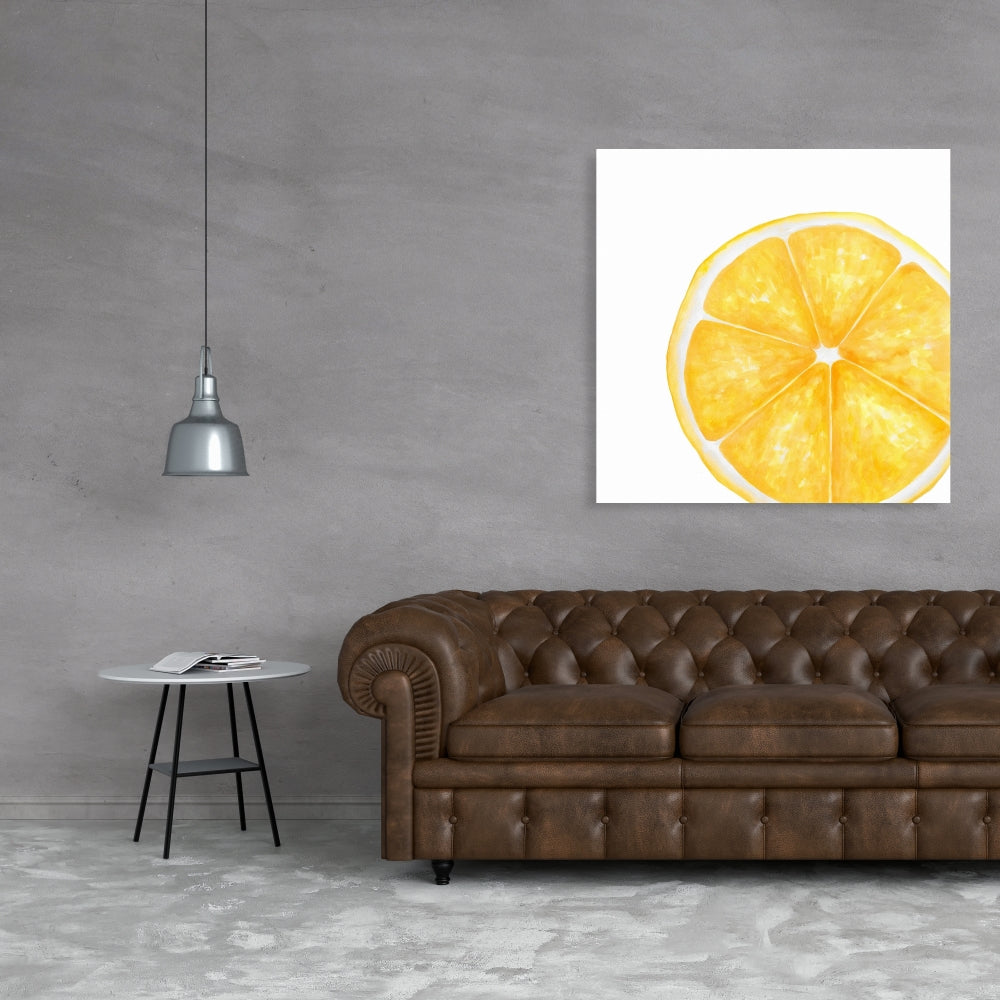 Exotic Lemon Slice Canvas | Unique Home Decor Wall Art