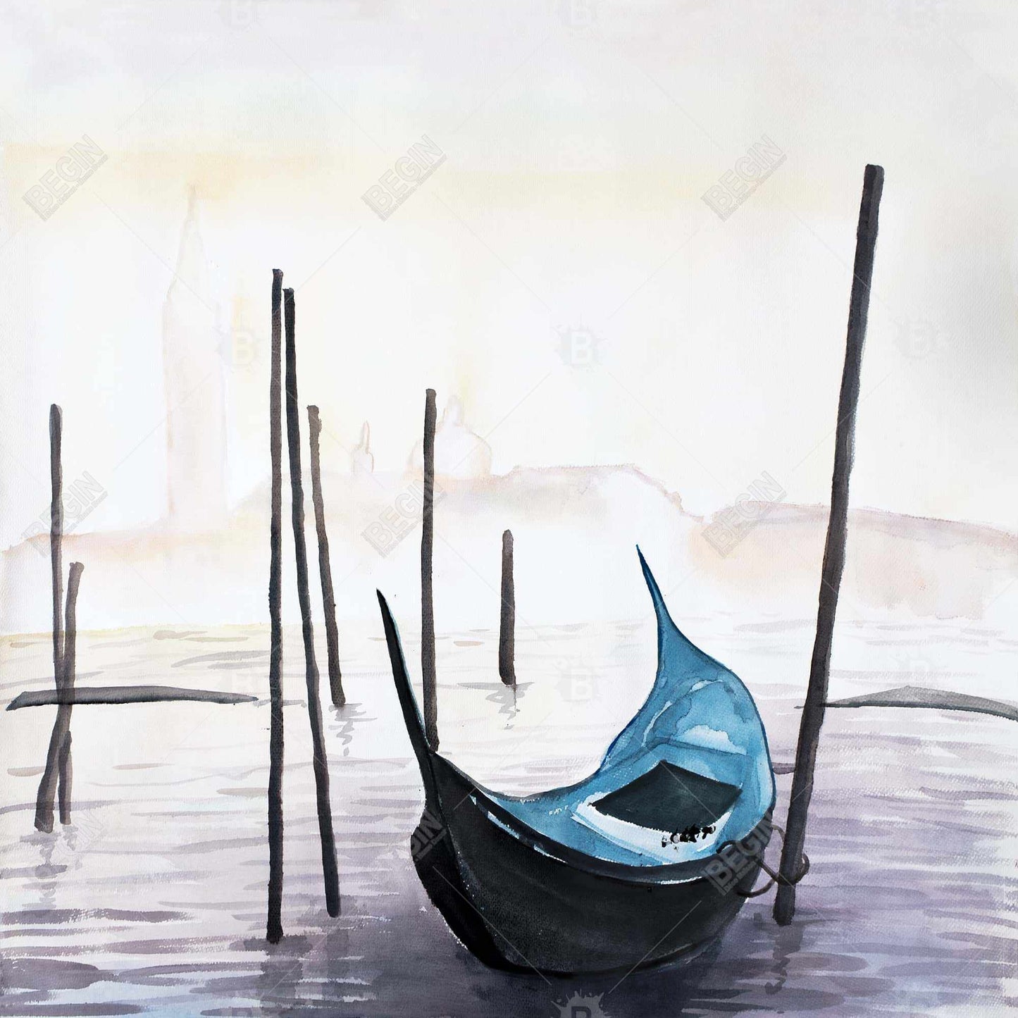 Gondola in Venice Bedroom Canvas | Marine Boat Home Decor
