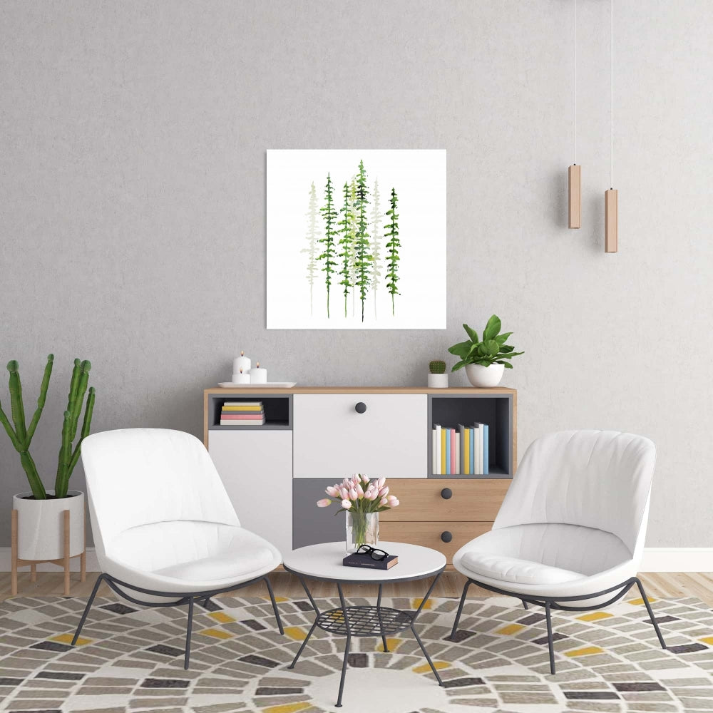 Minimalist Trees Canvas | Bedroom Wall Art Decor