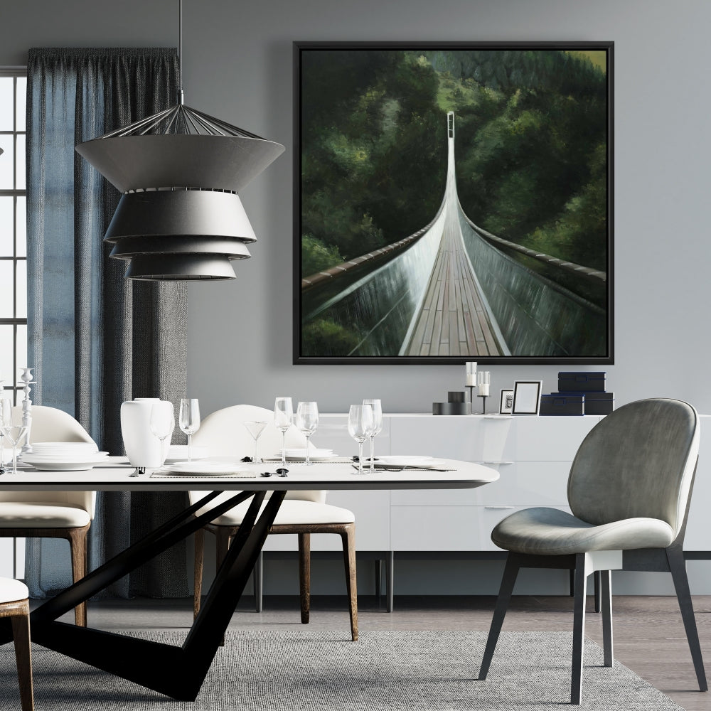 Toile encadrée « Pont escarpé » : Paysages modernes, pour décoration de chambre