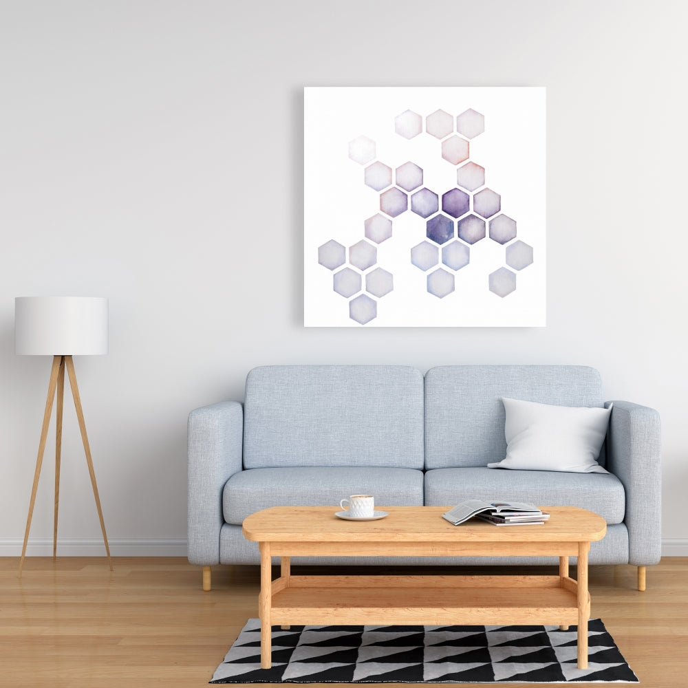 Alveoli Purple Abstract Canvas | Home Decor Wall Art