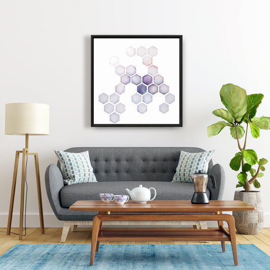 Minimalist Abstract Bedroom Framed Canvas - Alveoli Decor