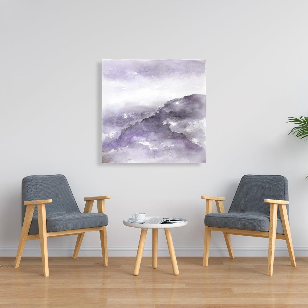 Nebula Canvas Art - Purple Bedroom Shapes | Home Decor