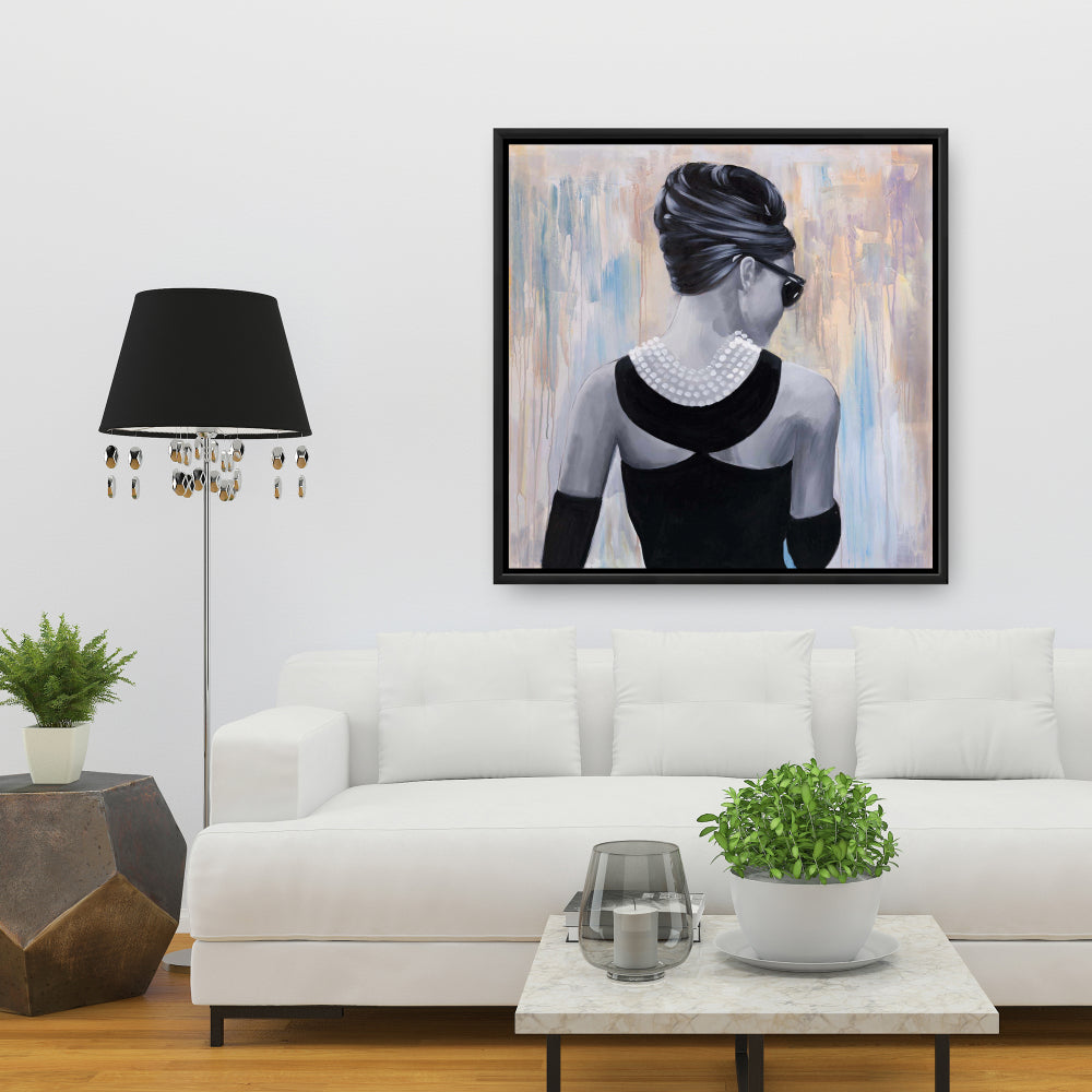 Audrey Hepburn - Décoration murale sur toile - Mode et beauté