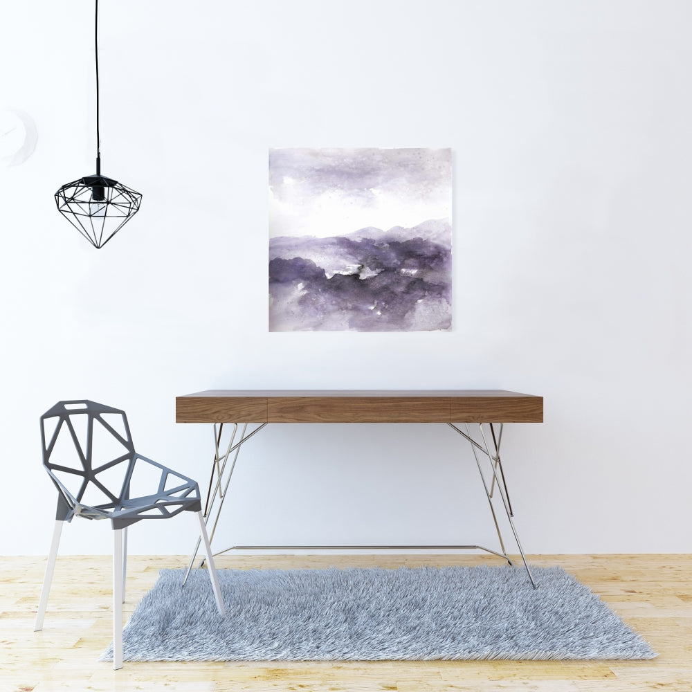 Purple Cloud Abstract Canvas - Modern Home Decor Wall Art