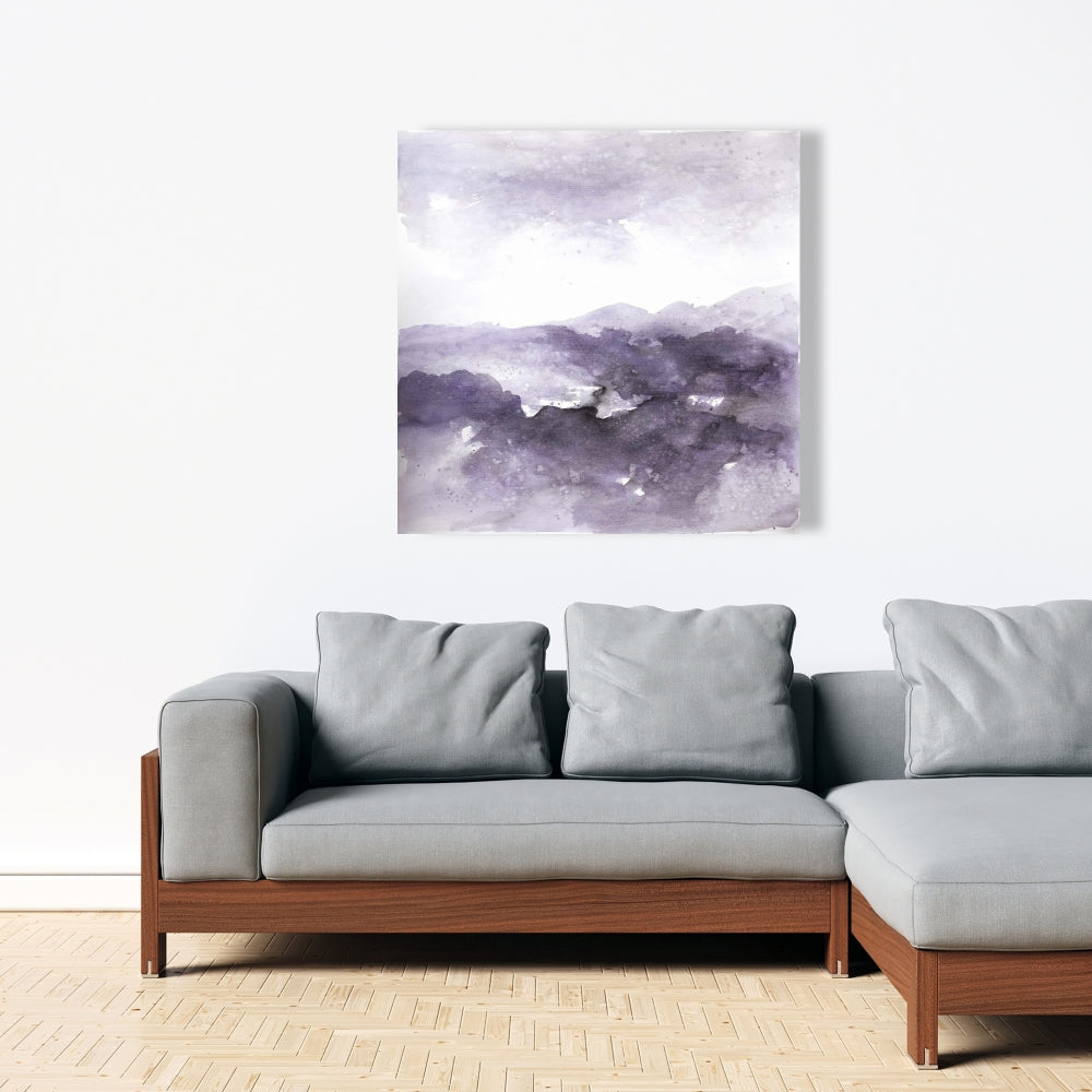 Purple Cloud Abstract Canvas - Modern Home Decor Wall Art