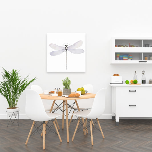 Delicate Dragonfly Gray Canvas - Insect Bedroom Home Decor