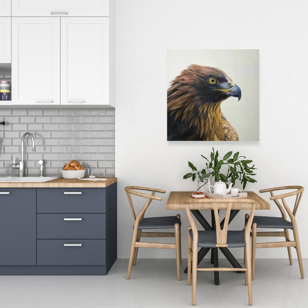 Brown-headed Eagle Canvas | Home Decor | Brown Animals Bird