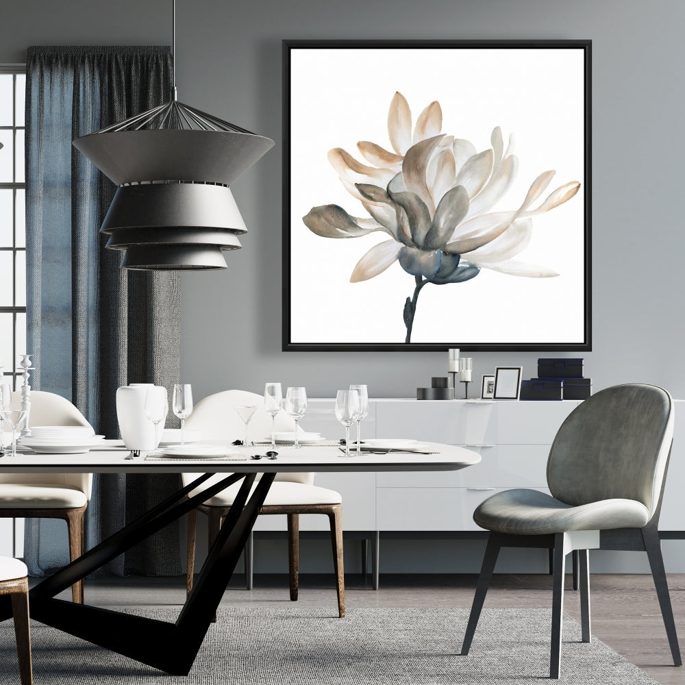 Toile de salle de bain botanique Douceur | Décoration minimaliste