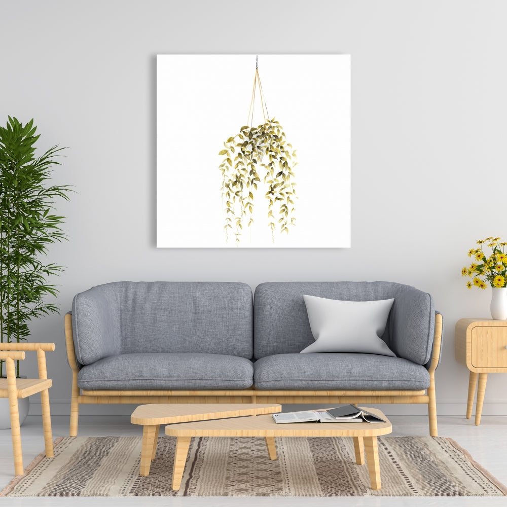 Hanging Plant Botanical Green Bedroom Canvas | Home Decor