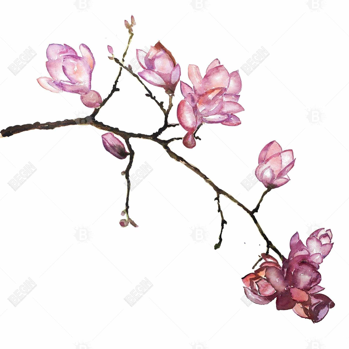 Cherry Blossoms Canvas | Bedroom Botanical Floral Wall Art