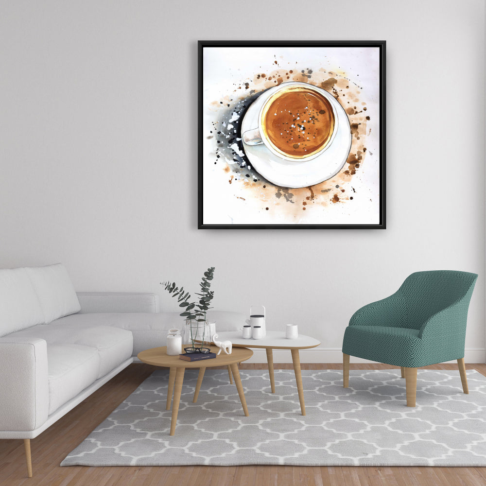 Toile rafraîchissante « Cappuccino » | Décoration d'intérieur et de cuisine