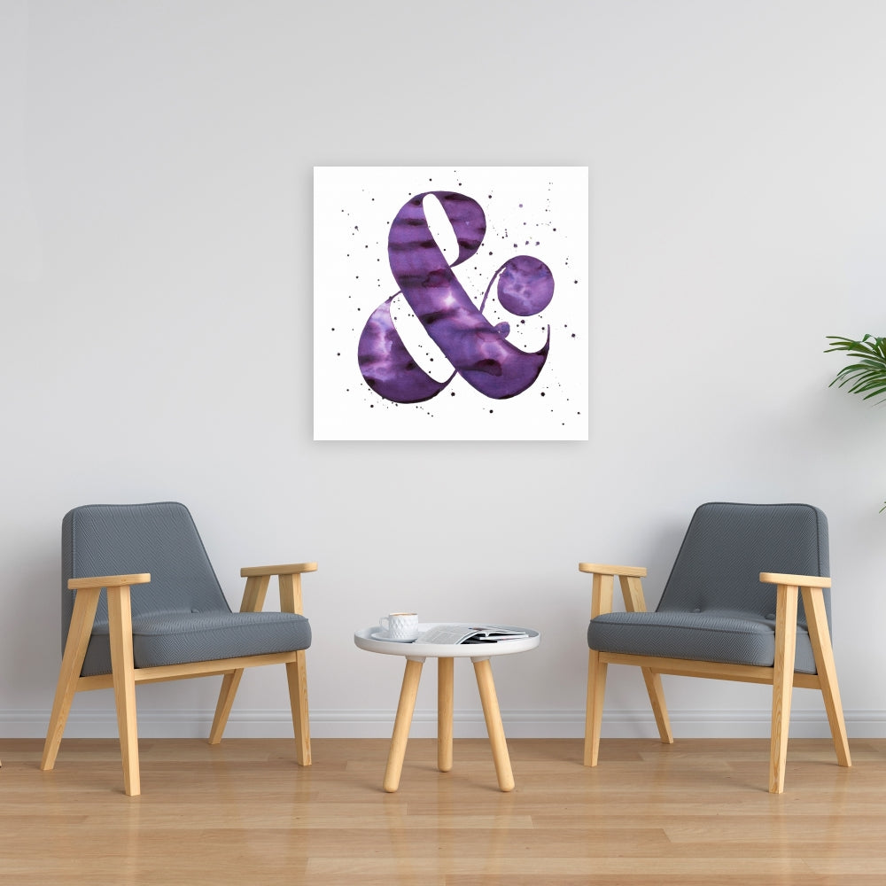 Ampersand Purple Canvas - Modern Home Decor & Wall Art