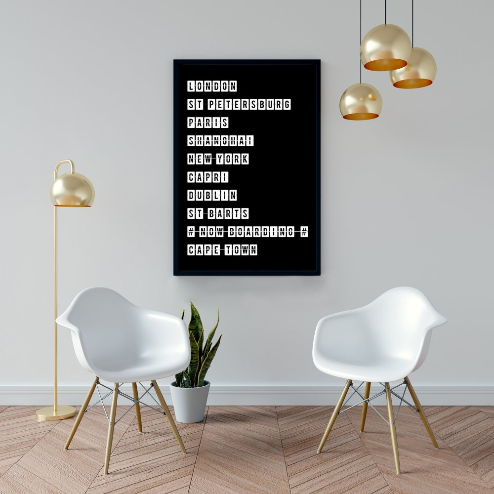 Tableau des grandes villes, toile industrielle pour chambre à coucher | Décoration d'intérieur