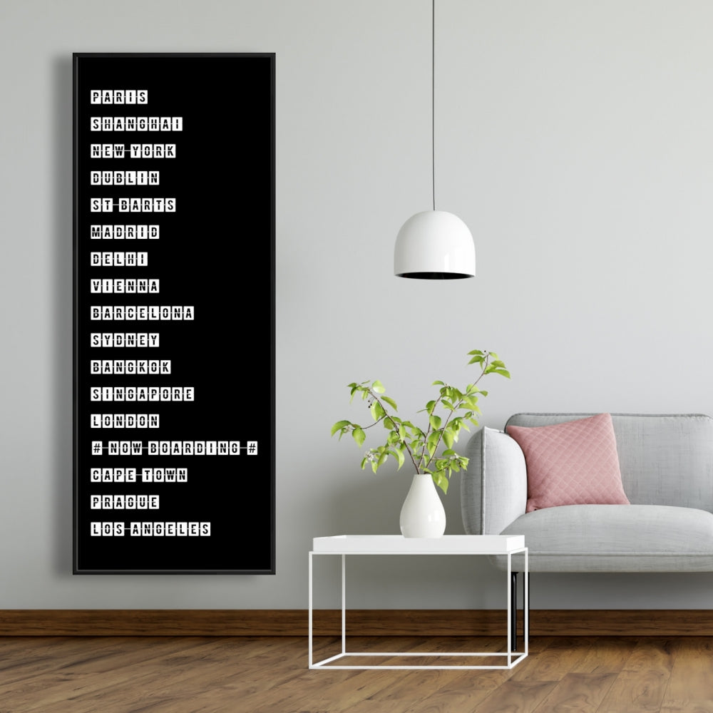 Tableau des grandes villes, toile industrielle pour chambre à coucher | Décoration d'intérieur