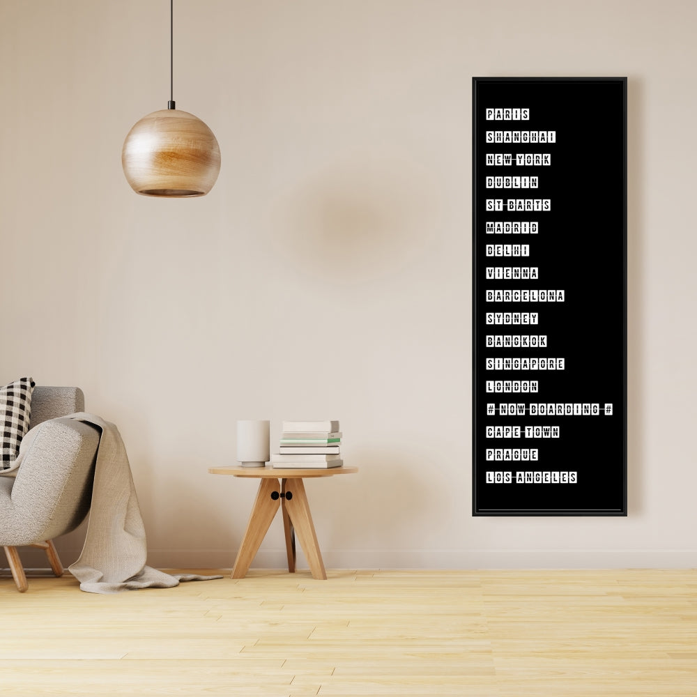 Tableau des grandes villes, toile industrielle pour chambre à coucher | Décoration d'intérieur