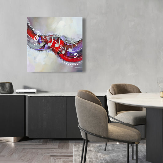 Symphony Bedroom Canvas - Contemporary Musical Home Decor