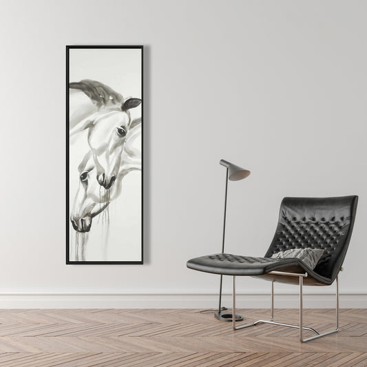 Toile Animaux de la ferme Inséparables | Décoration minimaliste