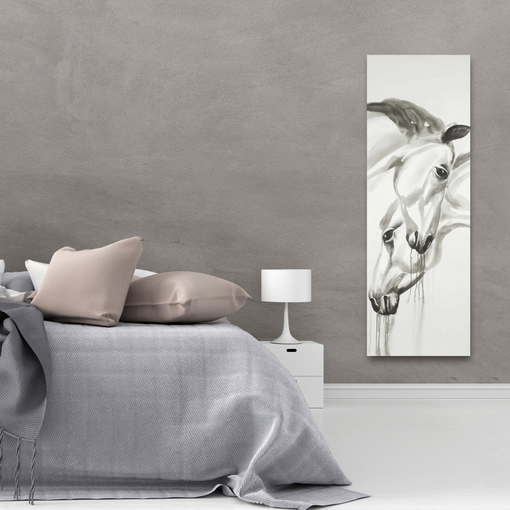 Inseparables White Farm Animals Canvas | Home Decor Art
