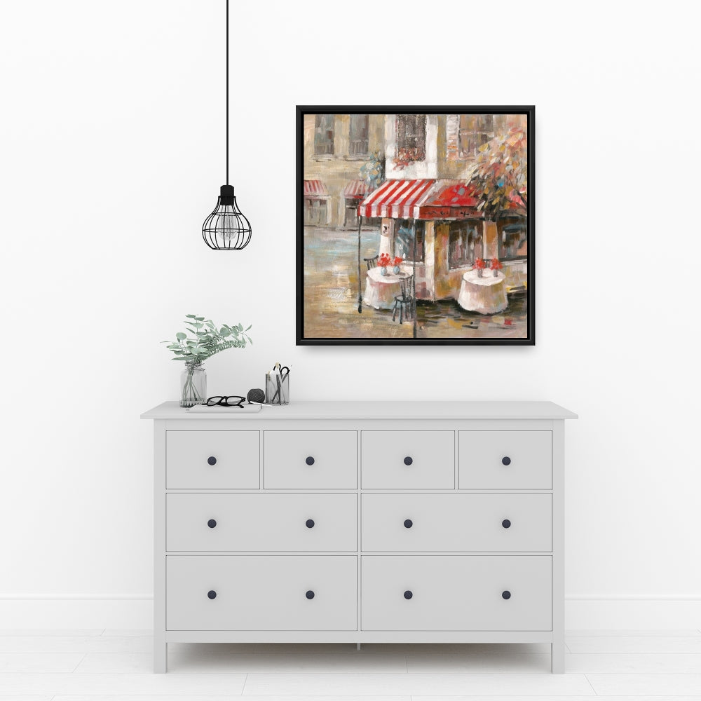 Toile encadrée « Terrasse ensoleillée » | Décoration d'intérieur