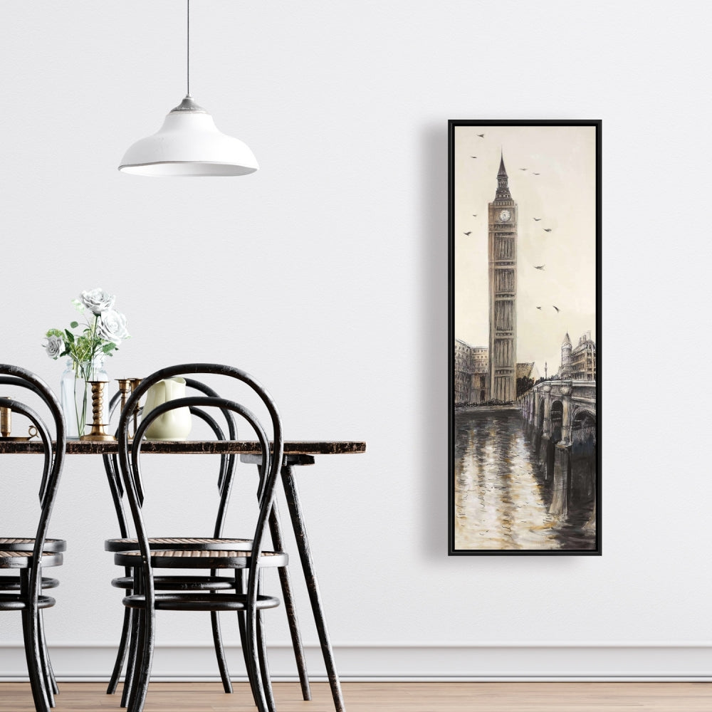 Big Ben à Londres | Toile encadrée marron