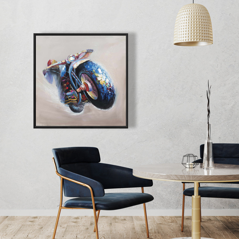 Toile « Saut à moto » | Décoration murale moderne pour salon