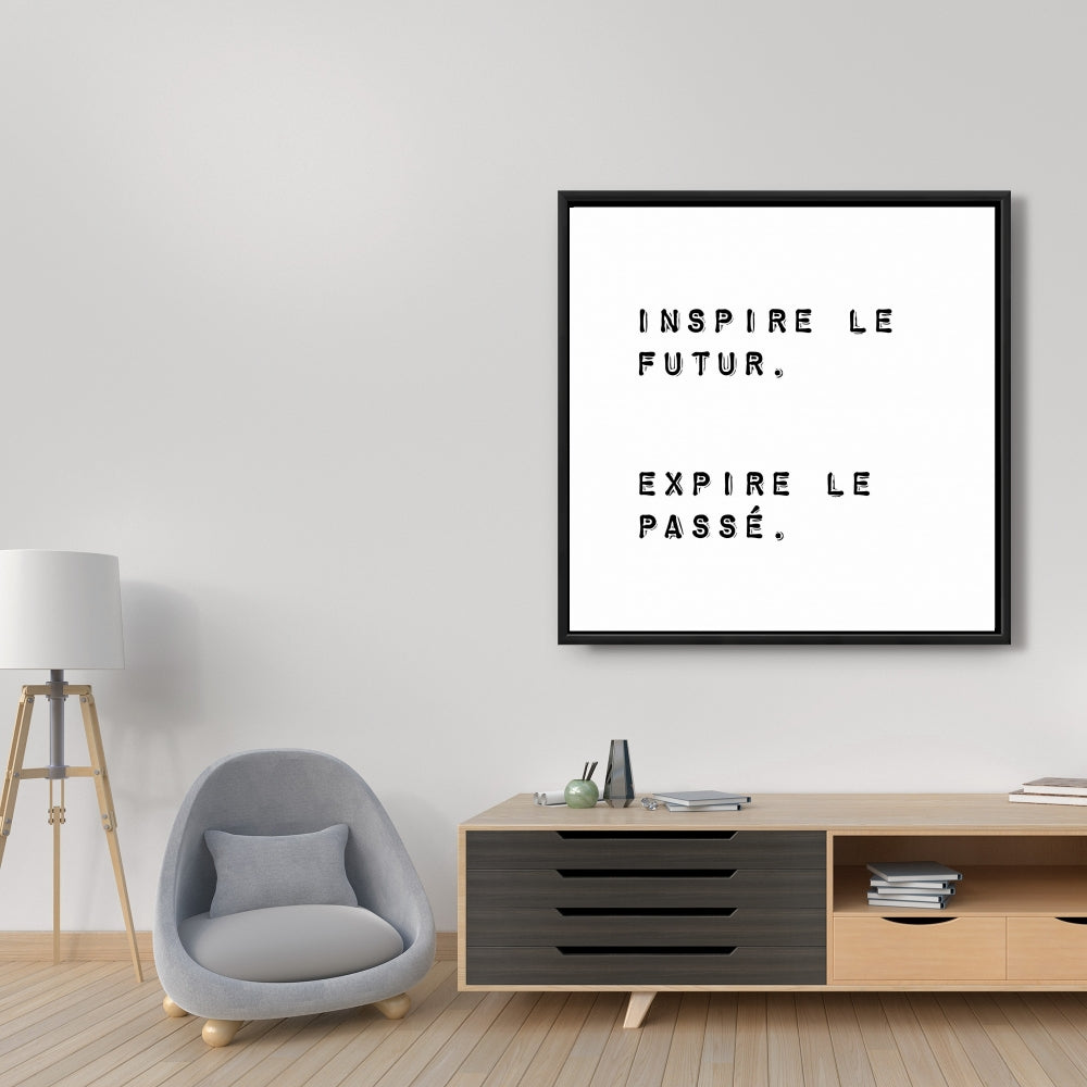 Toile « Inspire the Future » | Décoration motivante pour la maison et le bureau