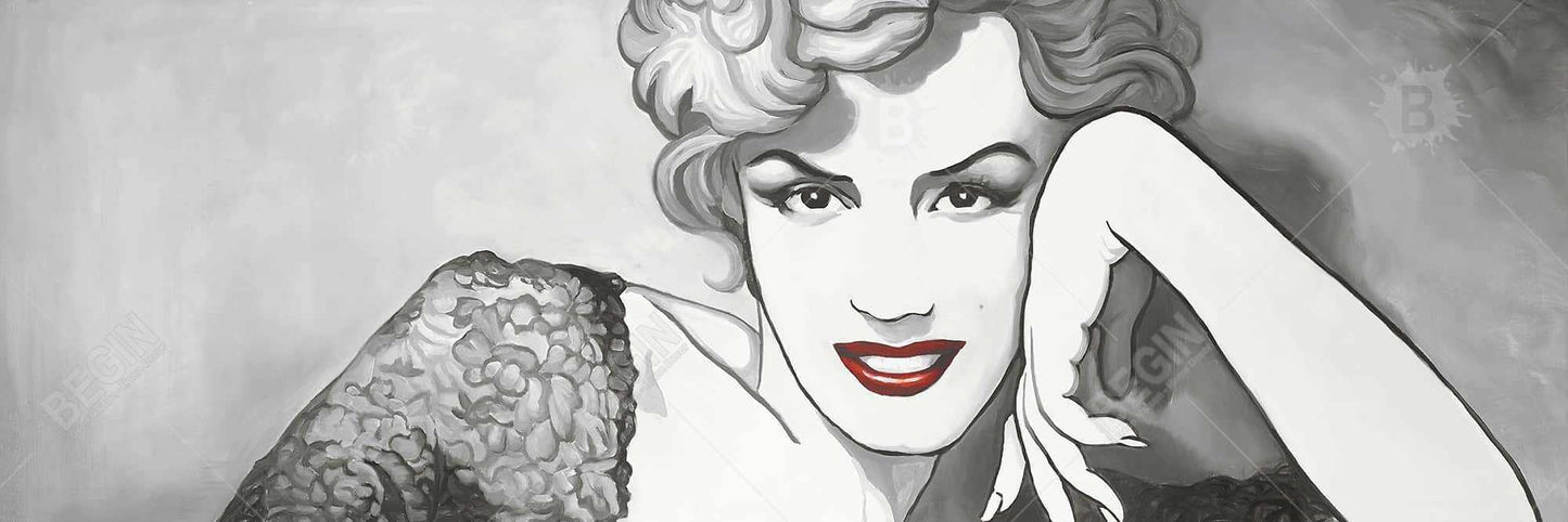 Toile Marilyn Monroe de style vintage - Décoration de chambre élégante