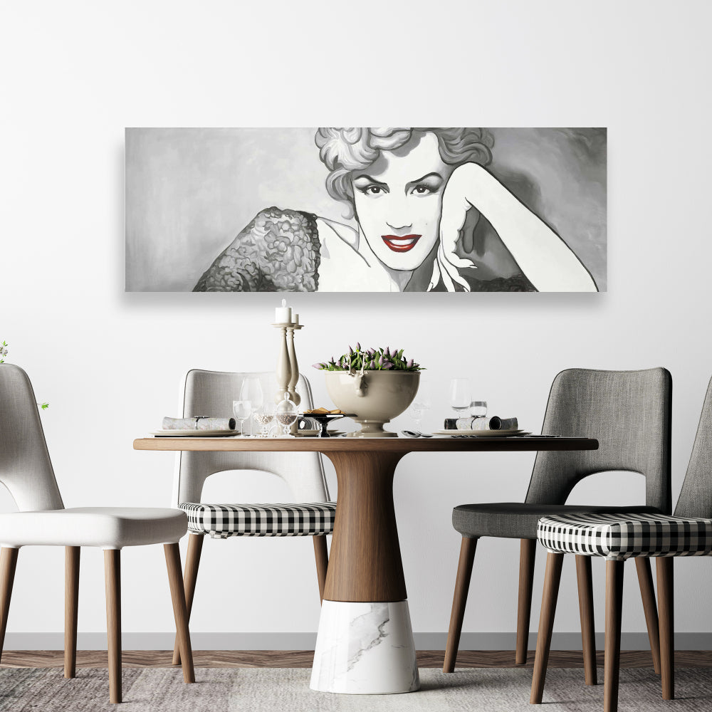 Toile Marilyn Monroe de style vintage - Décoration de chambre élégante