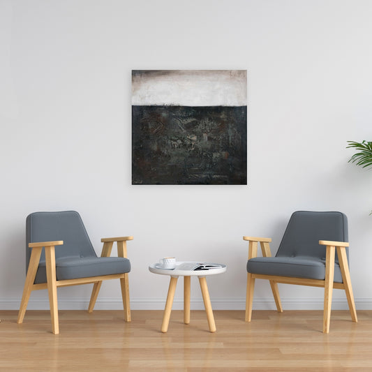 White Abstract Texture Canvas | Home Decor Wall Art