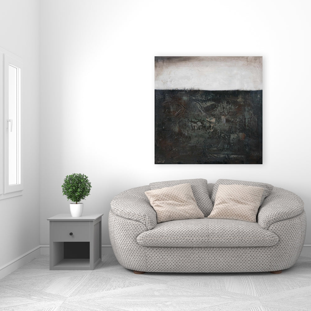 White Abstract Texture Canvas | Home Decor Wall Art