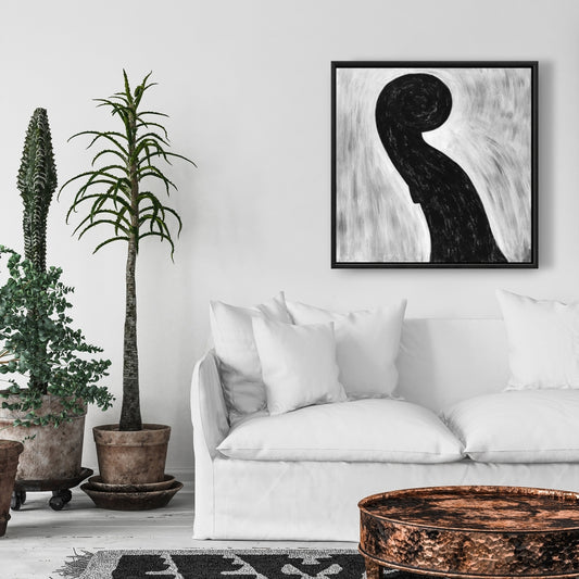 Scroll Violin Framed Canvas | Musical Decor for Living Room