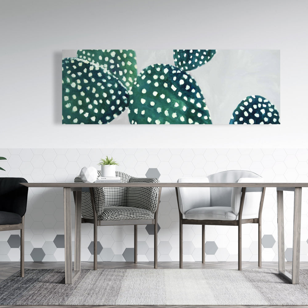 Opuntia Cactus Canvas - Exotic Botanical Bedroom Wall Art