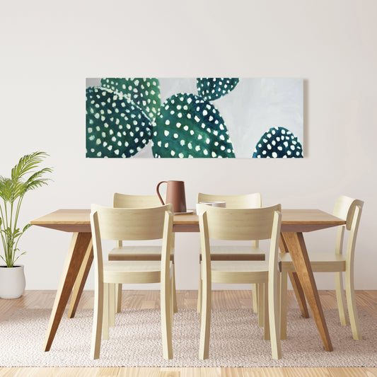 Opuntia Cactus Canvas - Exotic Botanical Bedroom Wall Art