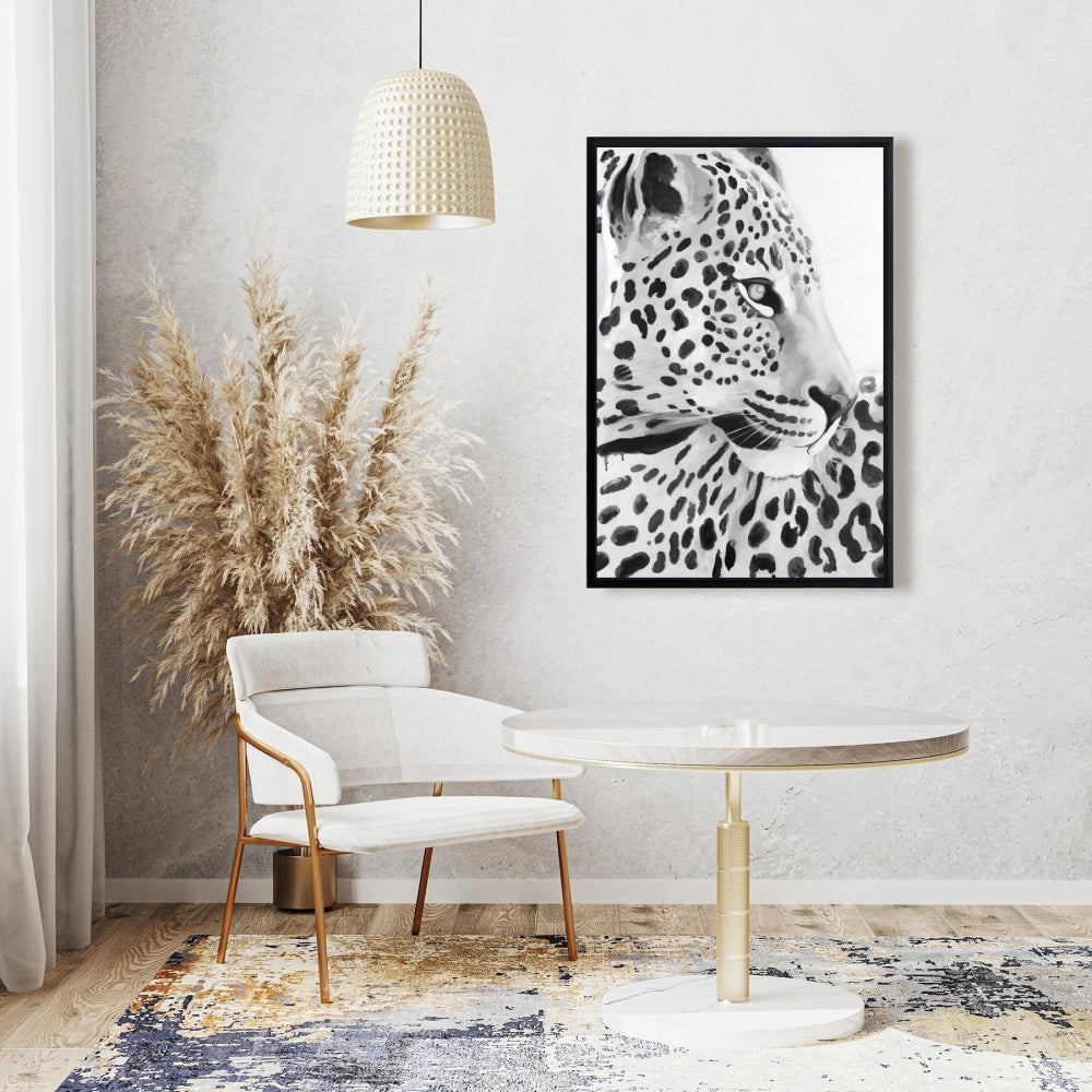 Beautiful Leopard Canvas - African Feline Framed Home Decor