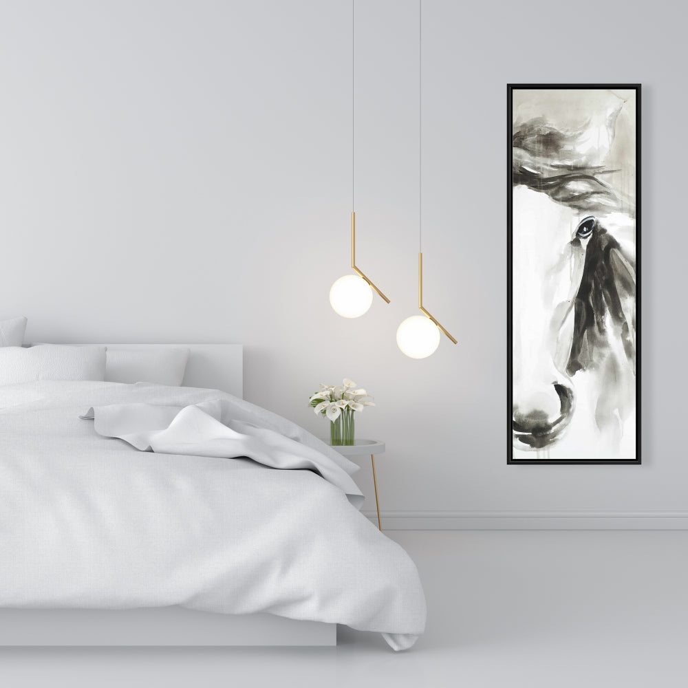 Beautiful Abstract Horse Canvas | Minimalist Bedroom Decor