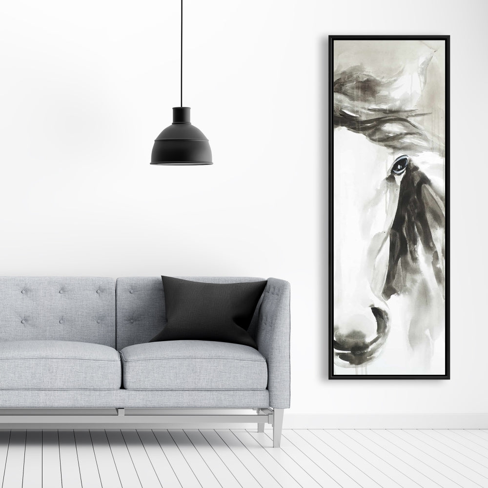 Beautiful Abstract Horse Canvas | Minimalist Bedroom Decor