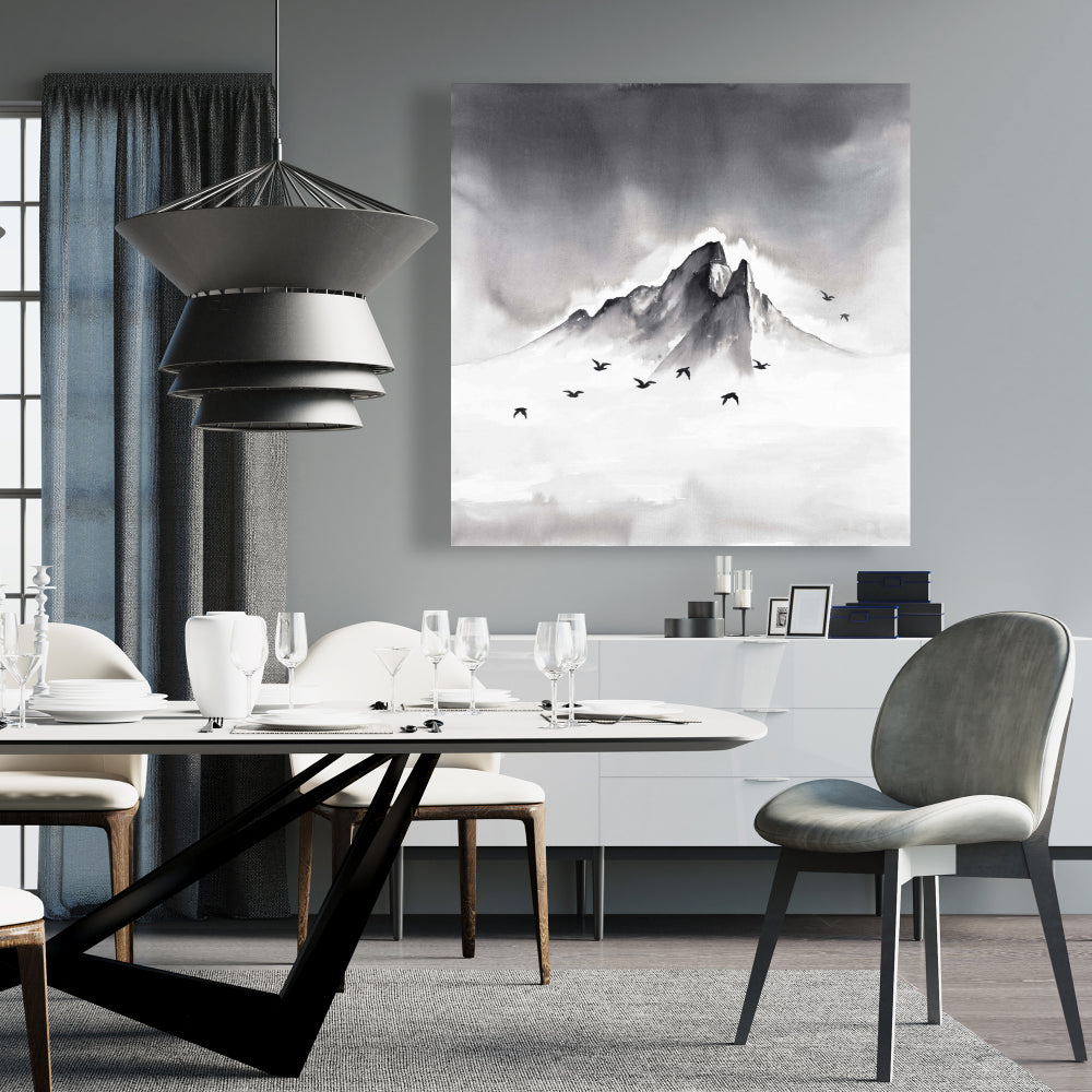 Mountain Peak Canvas | Bedroom Decor | Scenic Landscape Art