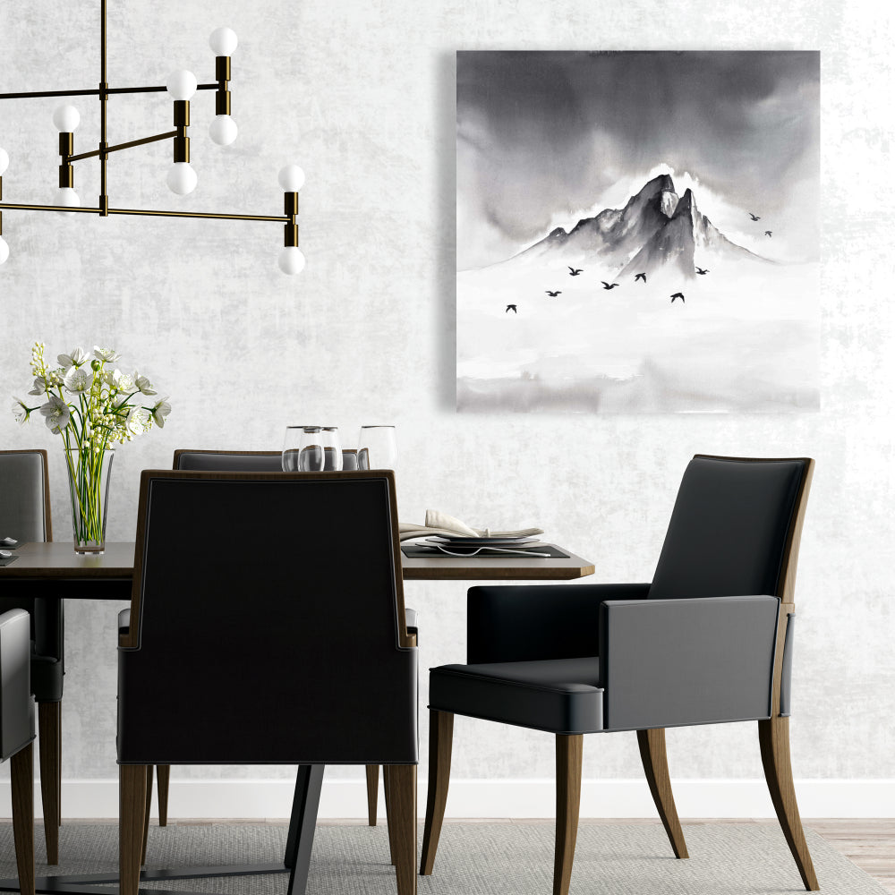 Mountain Peak Canvas | Bedroom Decor | Scenic Landscape Art