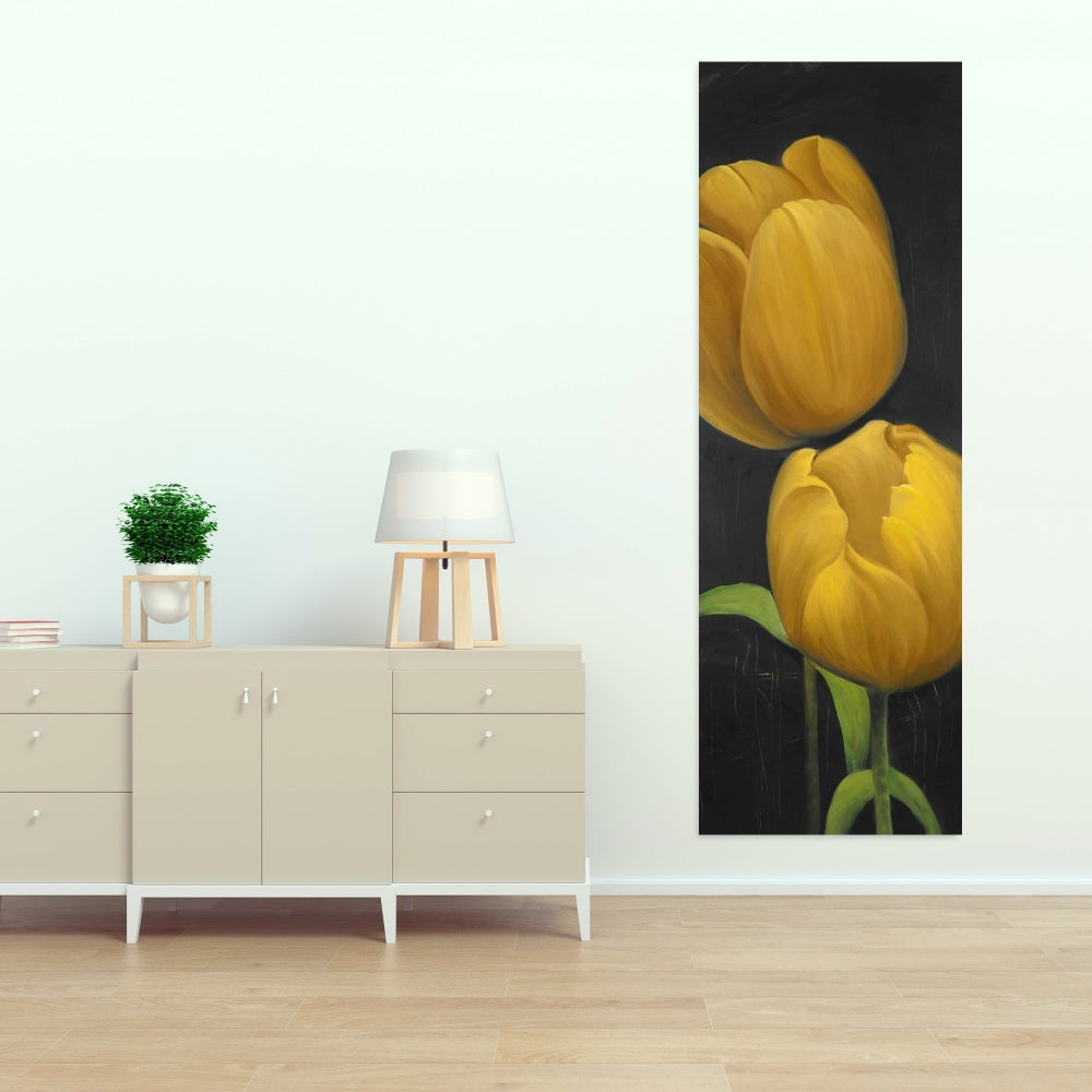 Contemporary Yellow Canvas - Two Daffodils Flowers Decor
