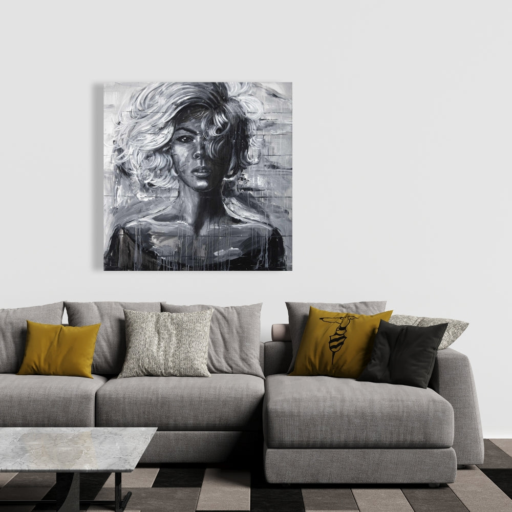 Gentle Woman Industrial Bedroom Beauty Canvas | Home Decor