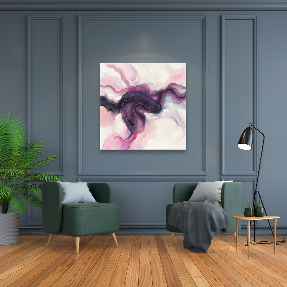 Celestial Body Purple Canvas - Astronomy Space Home Decor