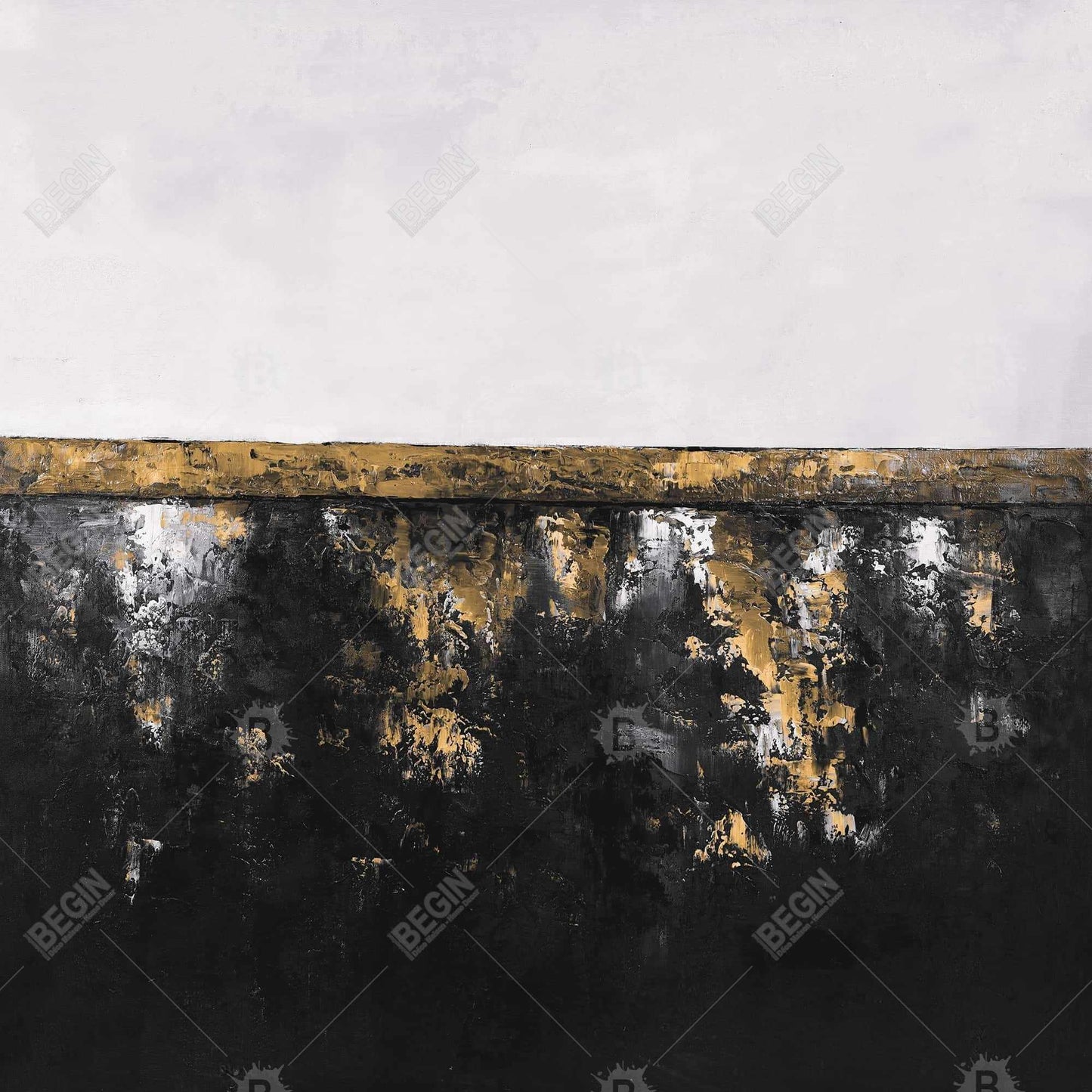 Abstract Industrial Metal Canvas - Gray Wall Art for Bedroom