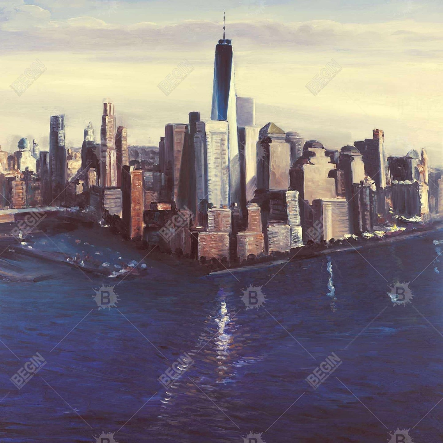 City of New York Vintage Canvas | Hyperrealist Wall Art Decor