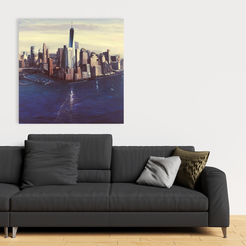 City of New York Vintage Canvas | Hyperrealist Wall Art Decor