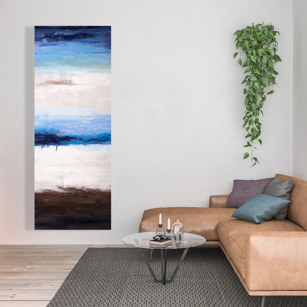 Toile bleu marine - Couleurs de la plage | Décoration murale